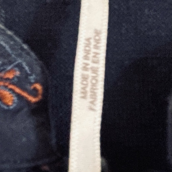 Free People Boho Gauze Navy Long Sleeve Blouse - Picture 6 of 6